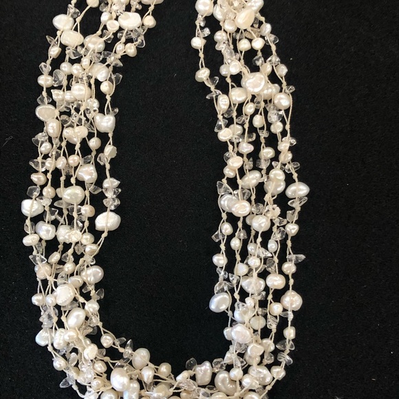 5 strand freshwater pearl necklace - Picture 2 of 8